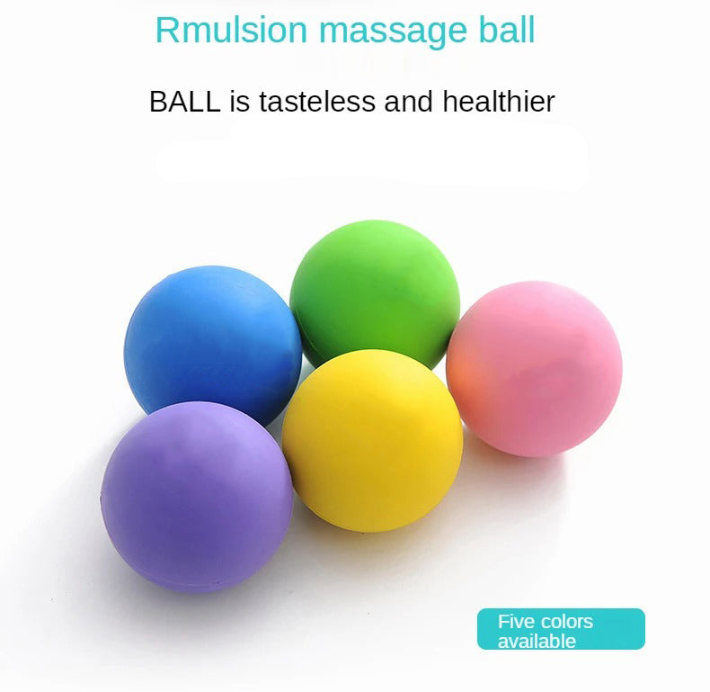 Premium Rubber Massage Ball for Muscle Relaxation, Pain Relief, and Trigger Point Therapy – Lacrosse Fascia Ball for Yoga, Fitness, Physiotherapy & Stress Relief