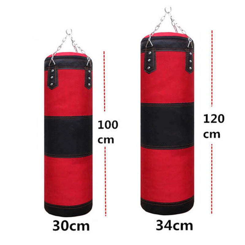 Premium Heavy Punching Sandbag – Durable Boxing Bag with Metal Chain Hook – Kick, Karate, Taekwondo Training – Includes Boxing Gloves, Wrist & Foot Guards, Shock-Absorbing Foam