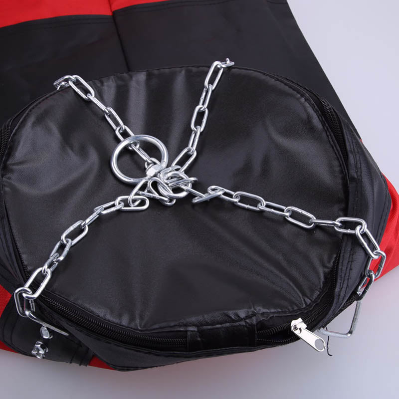 Premium Heavy Punching Sandbag – Durable Boxing Bag with Metal Chain Hook – Kick, Karate, Taekwondo Training – Includes Boxing Gloves, Wrist & Foot Guards, Shock-Absorbing Foam