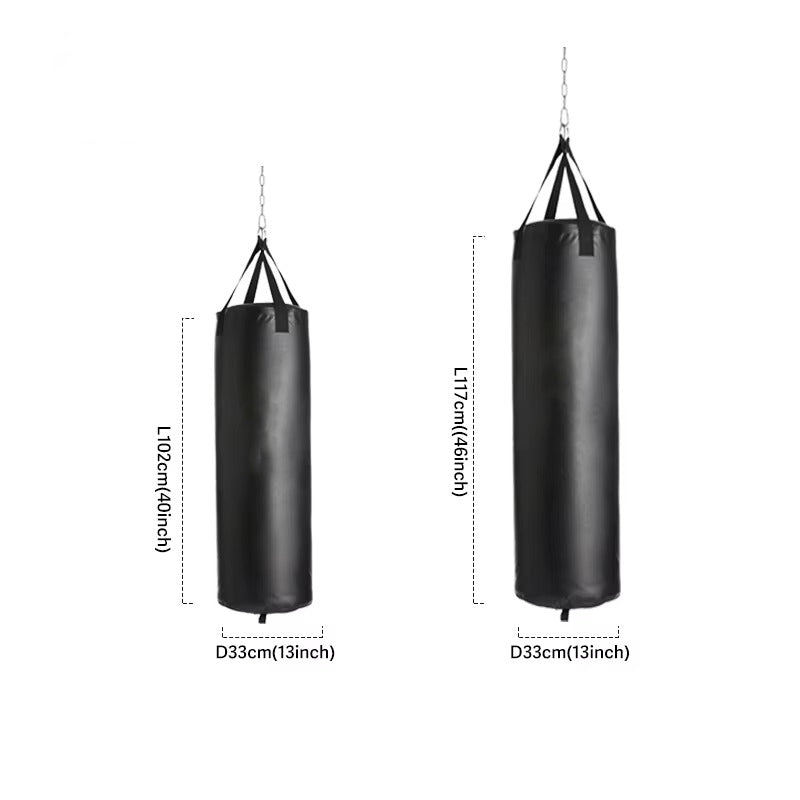 Premium Professional Boxing Sandbag – 40/46in Empty Heavy Punching Bag for Gym & Fitness – Durable Synthetic Leather, Reinforced Webbing, Hanging Kick Training – Includes Hook, Carabiner & Handwraps