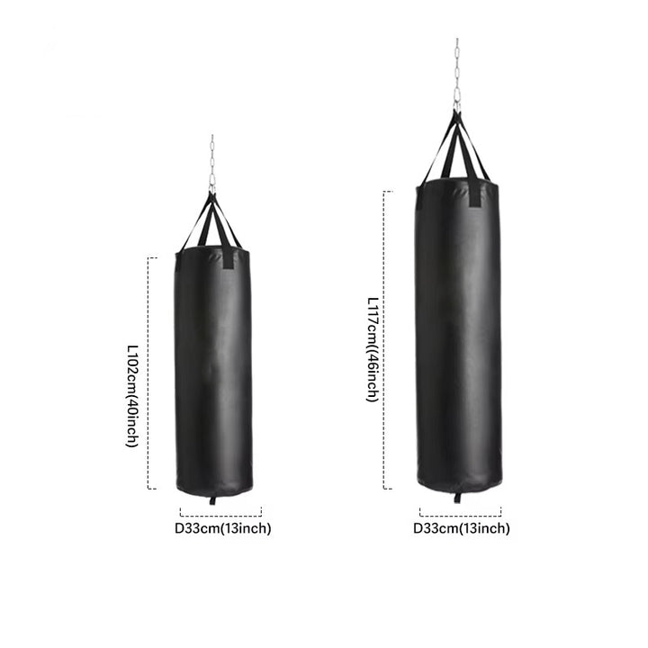 Premium Professional Boxing Sandbag – 40/46in Empty Heavy Punching Bag for Gym & Fitness – Durable Synthetic Leather, Reinforced Webbing, Hanging Kick Training – Includes Hook, Carabiner & Handwraps