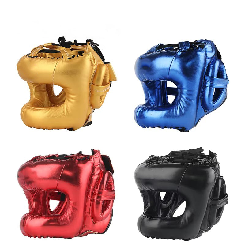 Premium Boxing Helmet – Muay Thai, Kickboxing, Sanda Training Headgear, Protective Head Protector Guard for Gym & Combat Sports