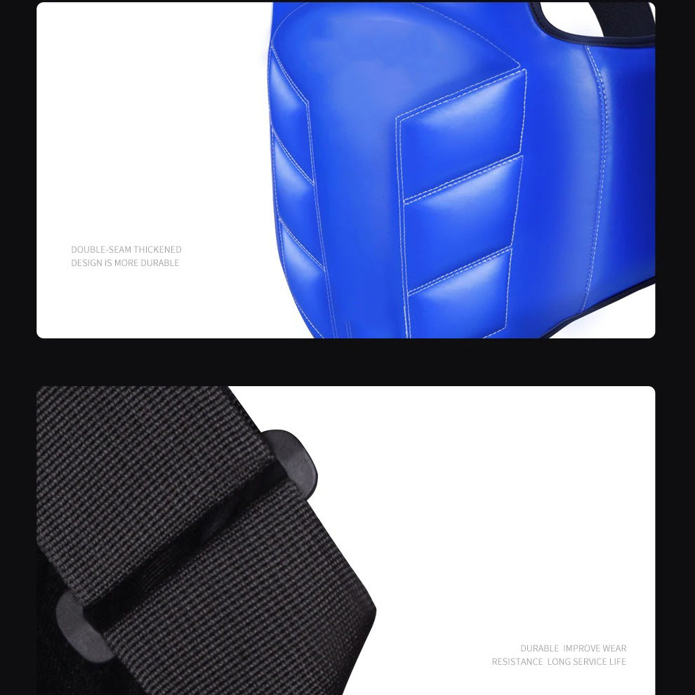 Premium Boxing Chest Guard – Reversible Rib Shield Protector for MMA, Taekwondo, Kickboxing & Martial Arts – Body Vest for Training, Target Practice, and Sanda