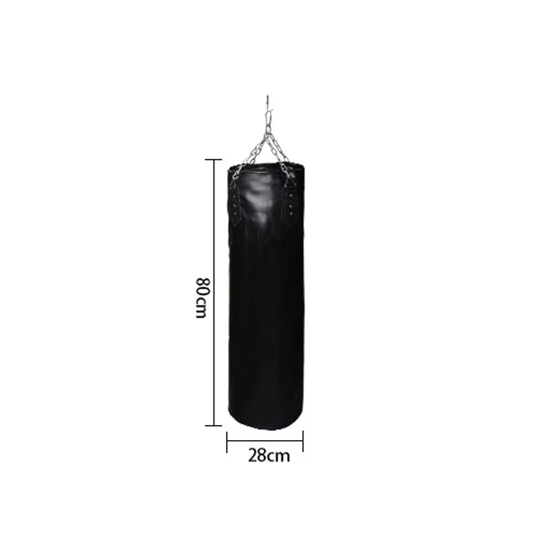 Premium Boxing Sandbag – High-Quality PU Punching Bag for Adult Practice – Durable Taekwondo, Karate & Thai Boxing Training – Includes Strong Metal Chain, Zipper Seal & Multiple Sizes