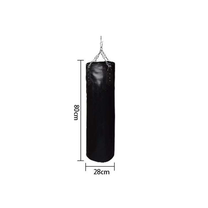 Premium Boxing Sandbag – High-Quality PU Punching Bag for Adult Practice – Durable Taekwondo, Karate & Thai Boxing Training – Includes Strong Metal Chain, Zipper Seal & Multiple Sizes
