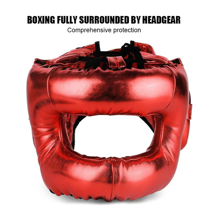 Premium Boxing Helmet – Muay Thai, Kickboxing, Sanda Training Headgear, Protective Head Protector Guard for Gym & Combat Sports