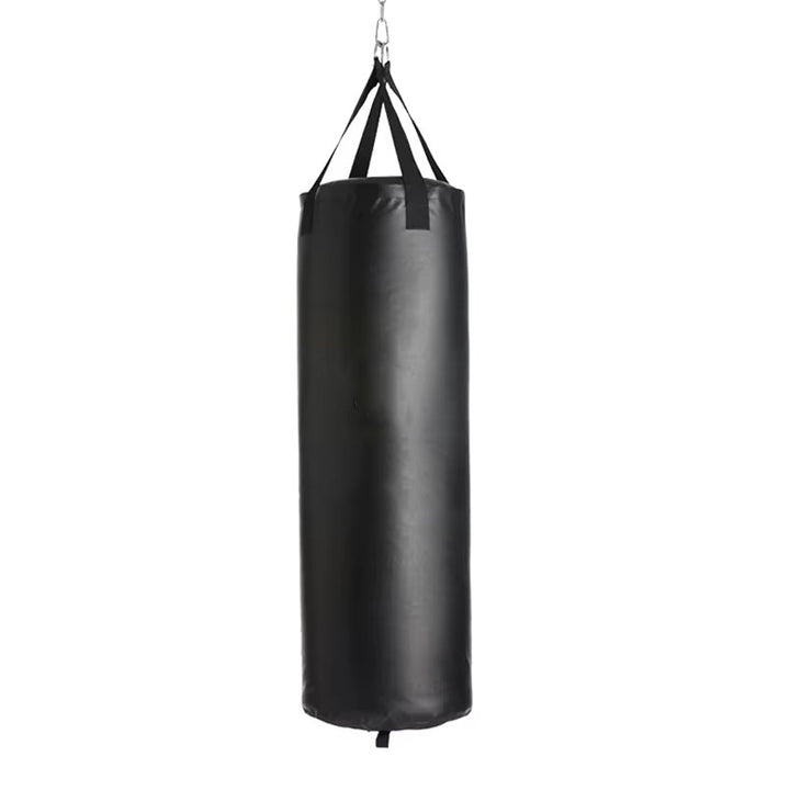 Premium Professional Boxing Sandbag – 40/46in Empty Heavy Punching Bag for Gym & Fitness – Durable Synthetic Leather, Reinforced Webbing, Hanging Kick Training – Includes Hook, Carabiner & Handwraps