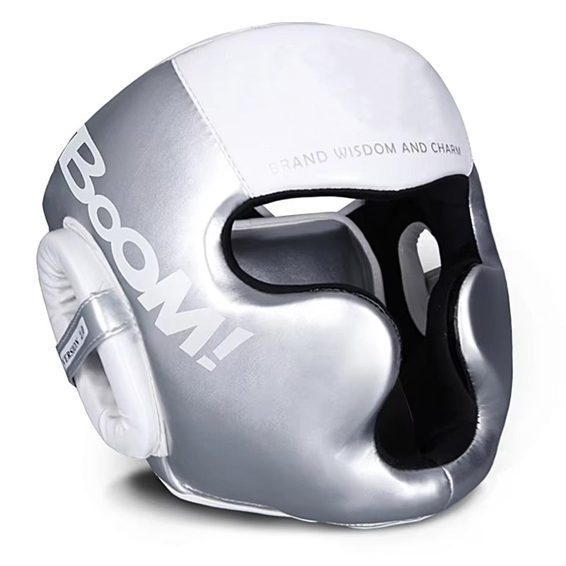 Premium Kickboxing Helmet – MMA Headgear, Karate, Muay Thai, Boxing, Sanda Training Protection for Adults & Kids, Adjustable, Comfortable & Durable