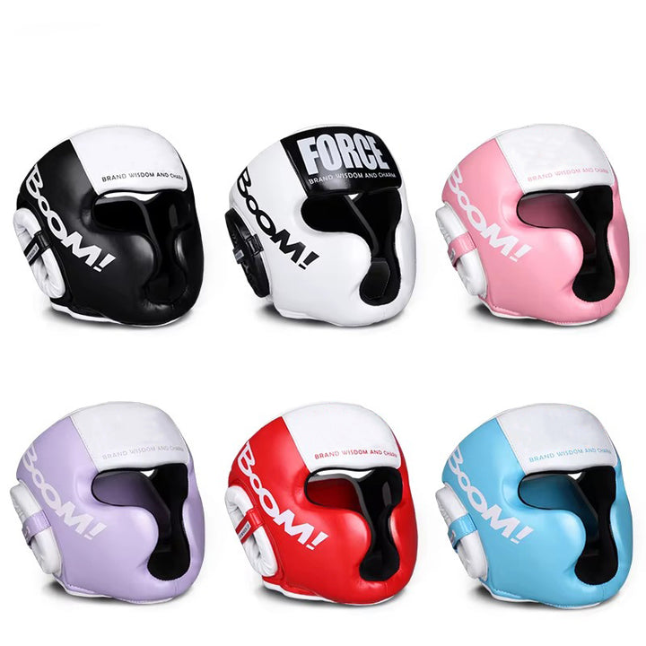 Premium Kickboxing Helmet – MMA Headgear, Karate, Muay Thai, Boxing, Sanda Training Protection for Adults & Kids, Adjustable, Comfortable & Durable