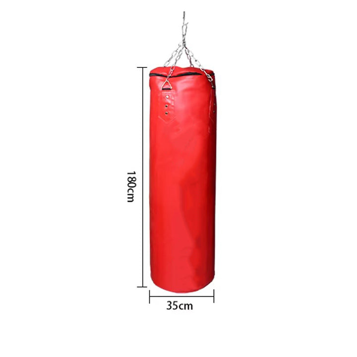Premium Boxing Sandbag – High-Quality PU Punching Bag for Adult Practice – Durable Taekwondo, Karate & Thai Boxing Training – Includes Strong Metal Chain, Zipper Seal & Multiple Sizes