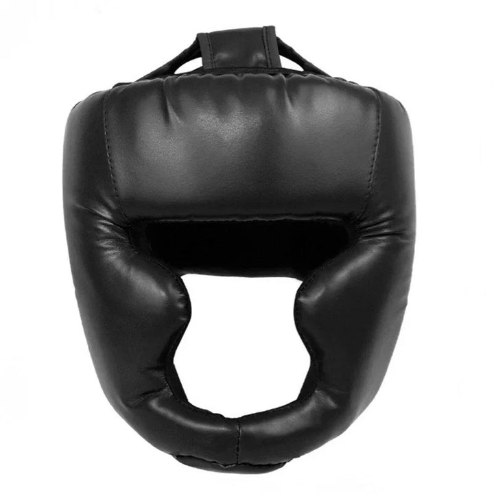 Premium Boxing Headgear for Children & Adults – Karate, Muay Thai, MMA, Sanda Training Safety Helmet, PU Leather, Adjustable Sizes (30-60cm)