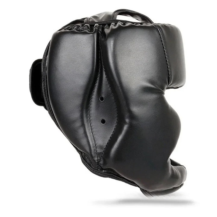 Premium Boxing Headgear for Children & Adults – Karate, Muay Thai, MMA, Sanda Training Safety Helmet, PU Leather, Adjustable Sizes (30-60cm)