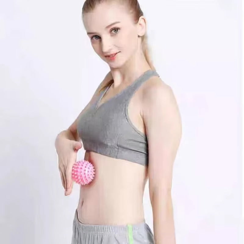 Premium PVC Spiky Massage Ball for Trigger Point Therapy, Pain Relief, and Plantar Fasciitis Treatment, 6cm Hedgehog Massage Ball for Foot & Hand Muscle Recovery