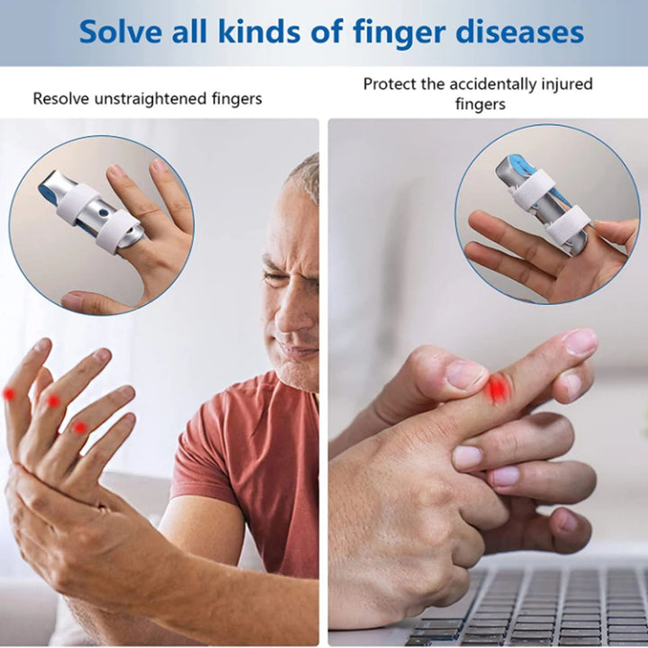 Premium Finger Splints Set for Knuckle Immobilization – 3-Sizes Adjustable Aluminum Alloy Protective Splints for Finger Injuries, Breathable EVA Pads, Comfortable, Easy to Use, Suitable for Adults and Children