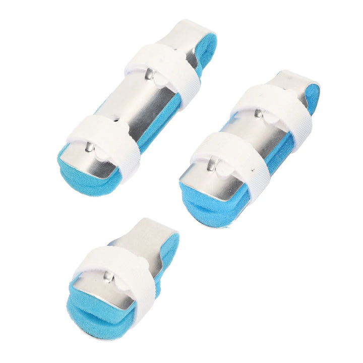 Premium Finger Splints Set for Knuckle Immobilization – 3-Sizes Adjustable Aluminum Alloy Protective Splints for Finger Injuries, Breathable EVA Pads, Comfortable, Easy to Use, Suitable for Adults and Children