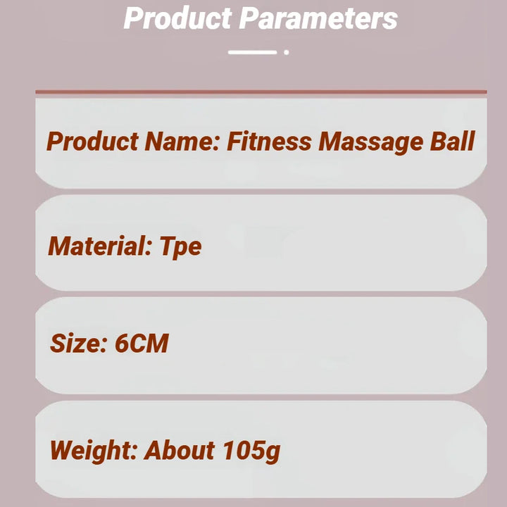 Premium TPE Fascia Massage Ball for Muscle Relaxation, Stress Relief, and Trigger Point Therapy – Lacrosse Ball for Yoga, Fitness, and Pain Relief