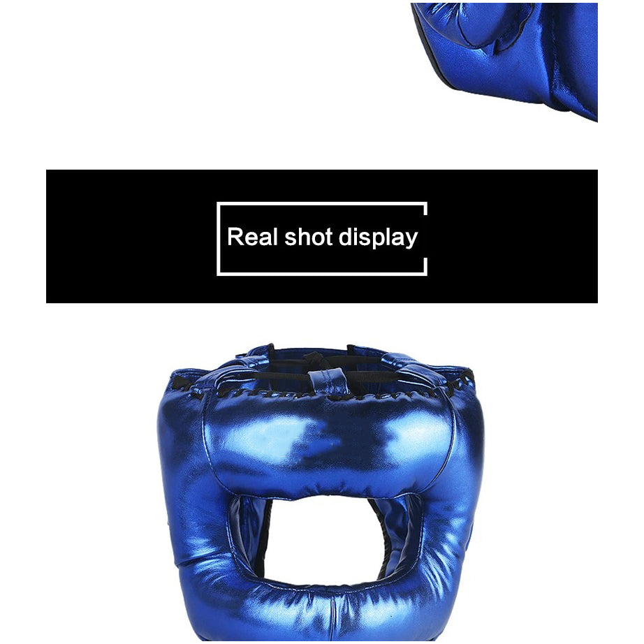 Premium Boxing Helmet – Muay Thai, Kickboxing, Sanda Training Headgear, Protective Head Protector Guard for Gym & Combat Sports