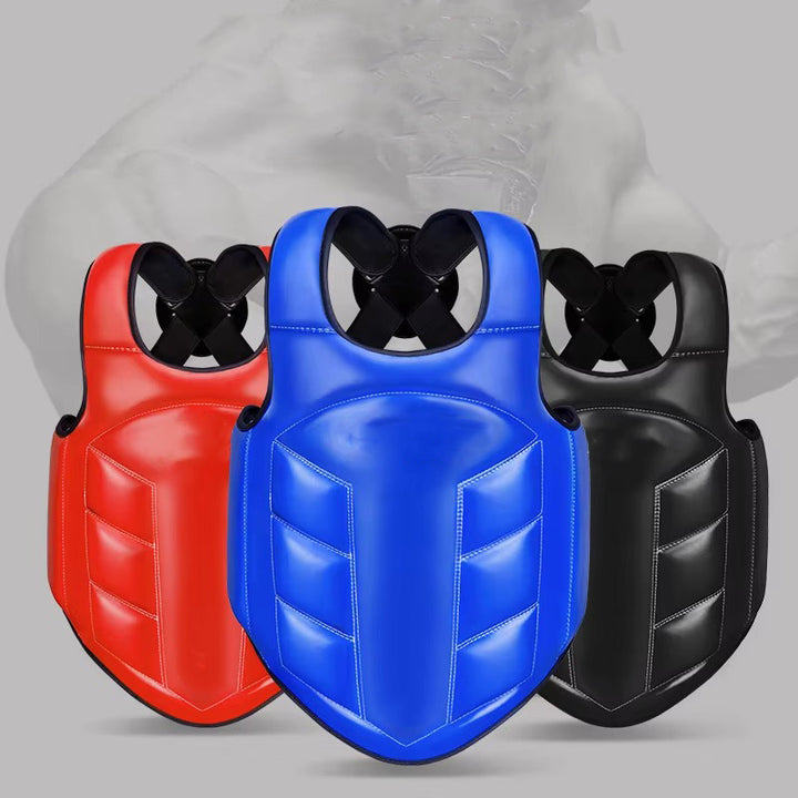 Premium Boxing Chest Guard – Reversible Rib Shield Protector for MMA, Taekwondo, Kickboxing & Martial Arts – Body Vest for Training, Target Practice, and Sanda
