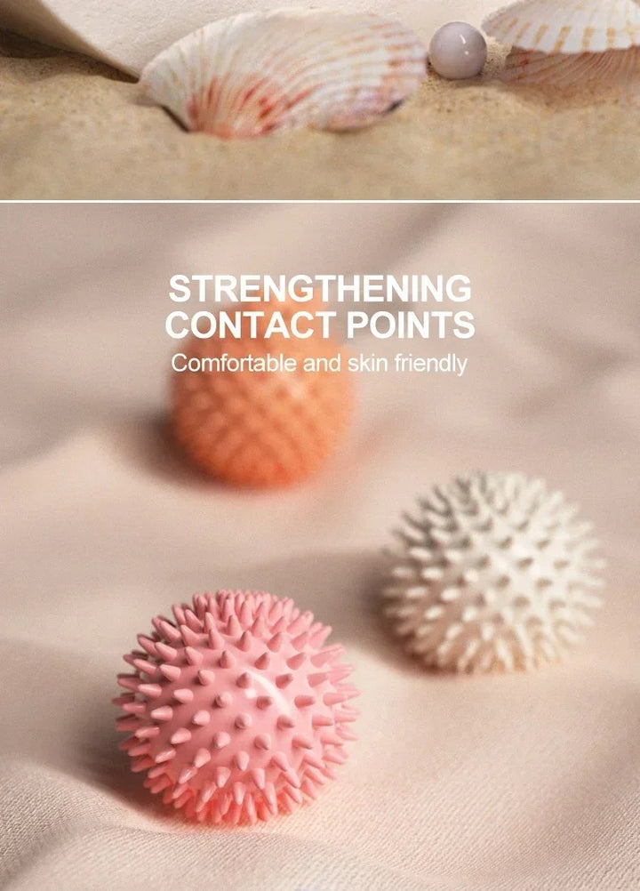 Premium PVC Spiky Massage Ball for Trigger Point Therapy, Pain Relief, and Plantar Fasciitis Treatment, 6cm Hedgehog Massage Ball for Foot & Hand Muscle Recovery