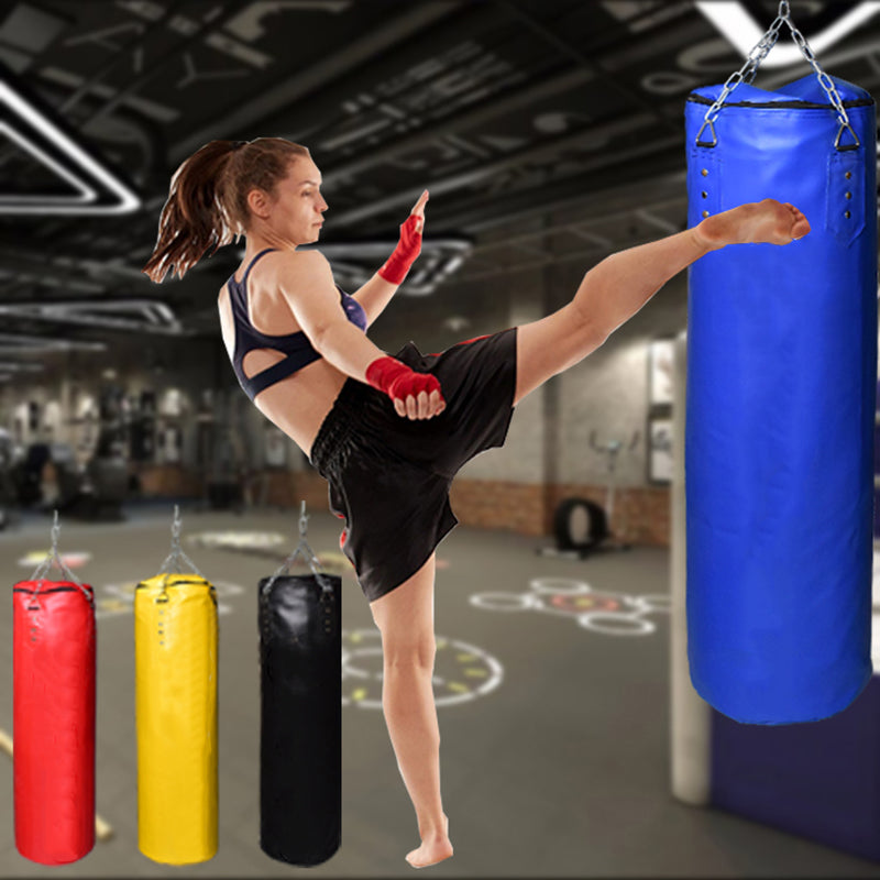 Premium Boxing Sandbag – High-Quality PU Punching Bag for Adult Practice – Durable Taekwondo, Karate & Thai Boxing Training – Includes Strong Metal Chain, Zipper Seal & Multiple Sizes