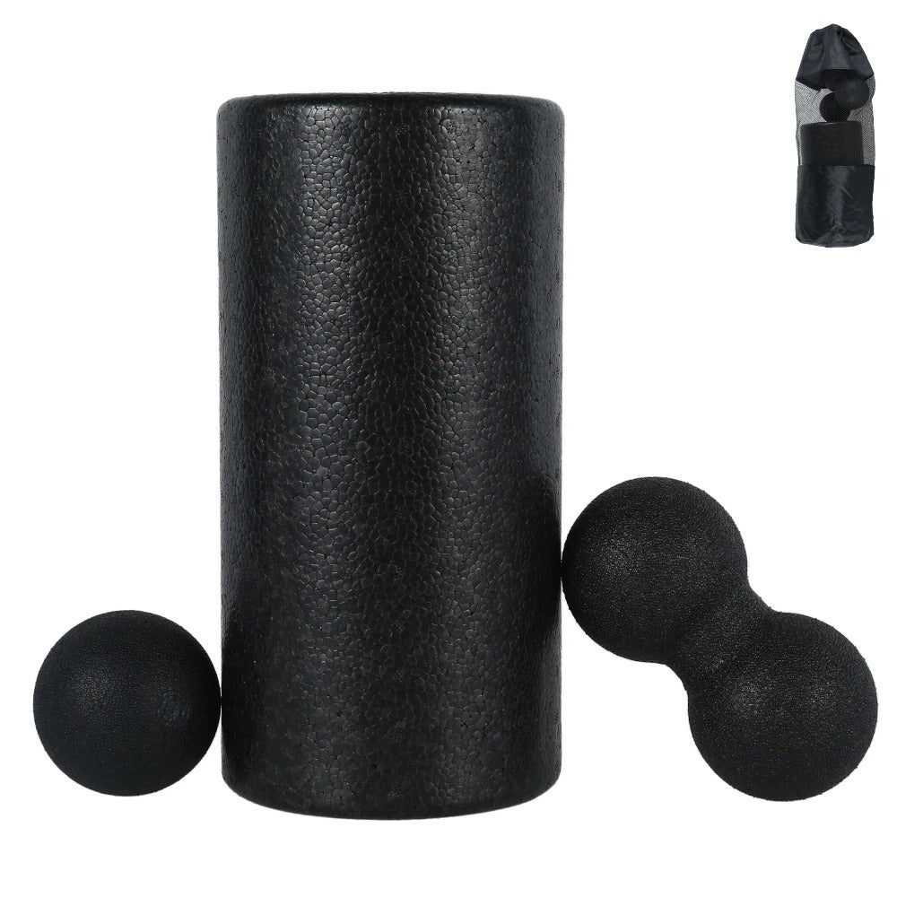 Premium Foam Roller Set for Muscle Recovery, Yoga, and Fascia Release, High-Density EPP Back Roller Massage Balls for Men & Women, 3/5 PCS Fitness Equipment for Flexibility and Pain Relief