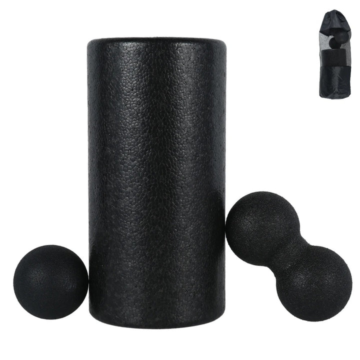 Premium Foam Roller Set for Muscle Recovery, Yoga, and Fascia Release, High-Density EPP Back Roller Massage Balls for Men & Women, 3/5 PCS Fitness Equipment for Flexibility and Pain Relief