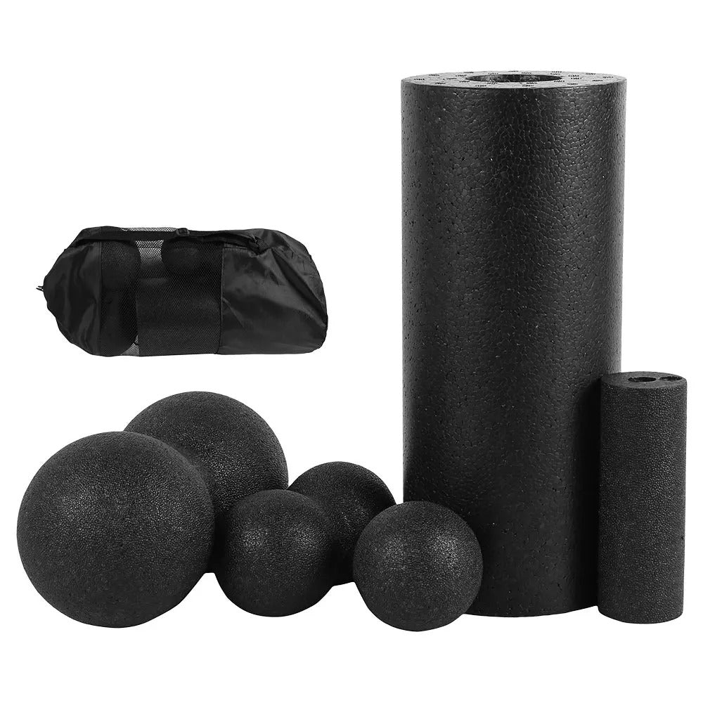 Premium Foam Roller Set for Muscle Recovery, Yoga, and Fascia Release, High-Density EPP Back Roller Massage Balls for Men & Women, 3/5 PCS Fitness Equipment for Flexibility and Pain Relief