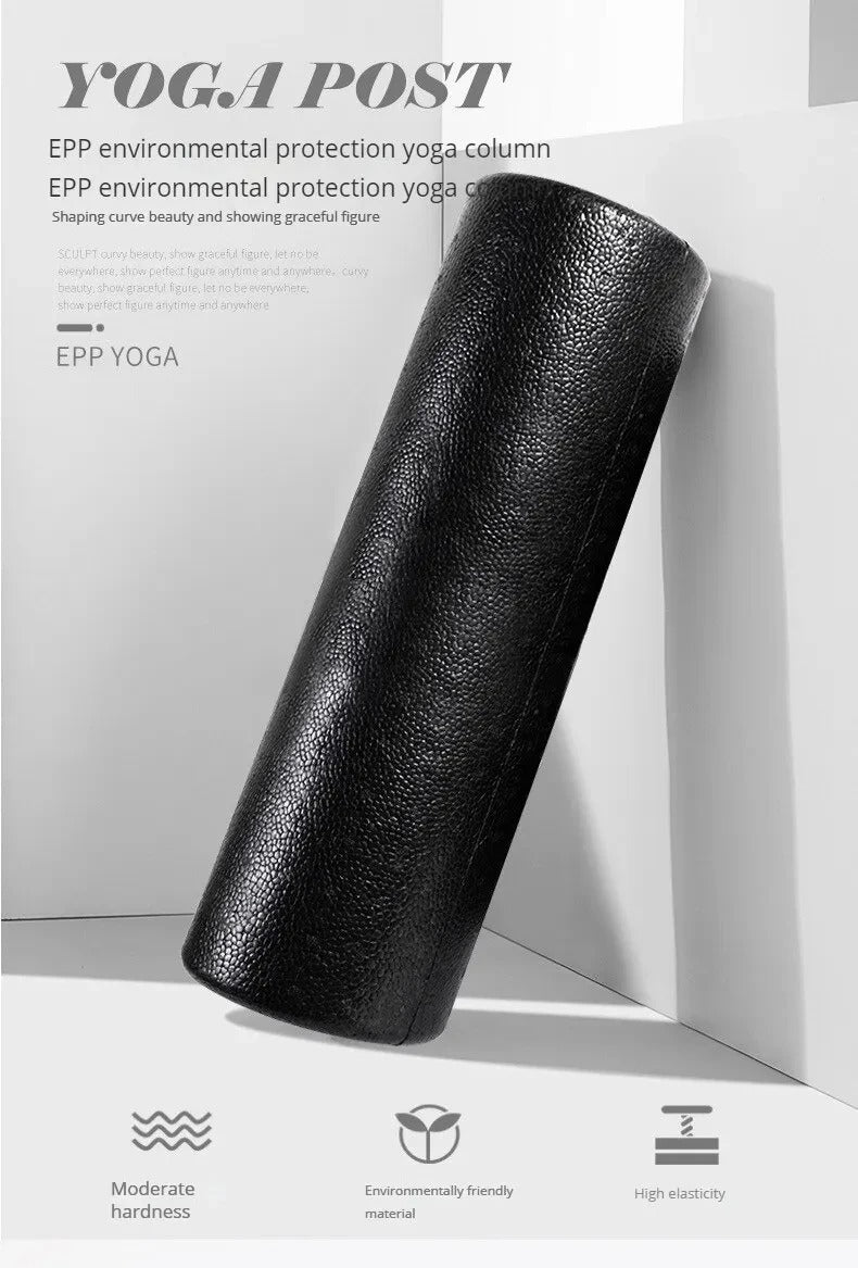 Premium High-Density Foam Roller for Back Stretching, Yoga, Pilates & Muscle Recovery, Firm Full-Body Athletic Massage Tool for Post-Workout Flexibility, Deep Tissue Therapy, 36x6 inch