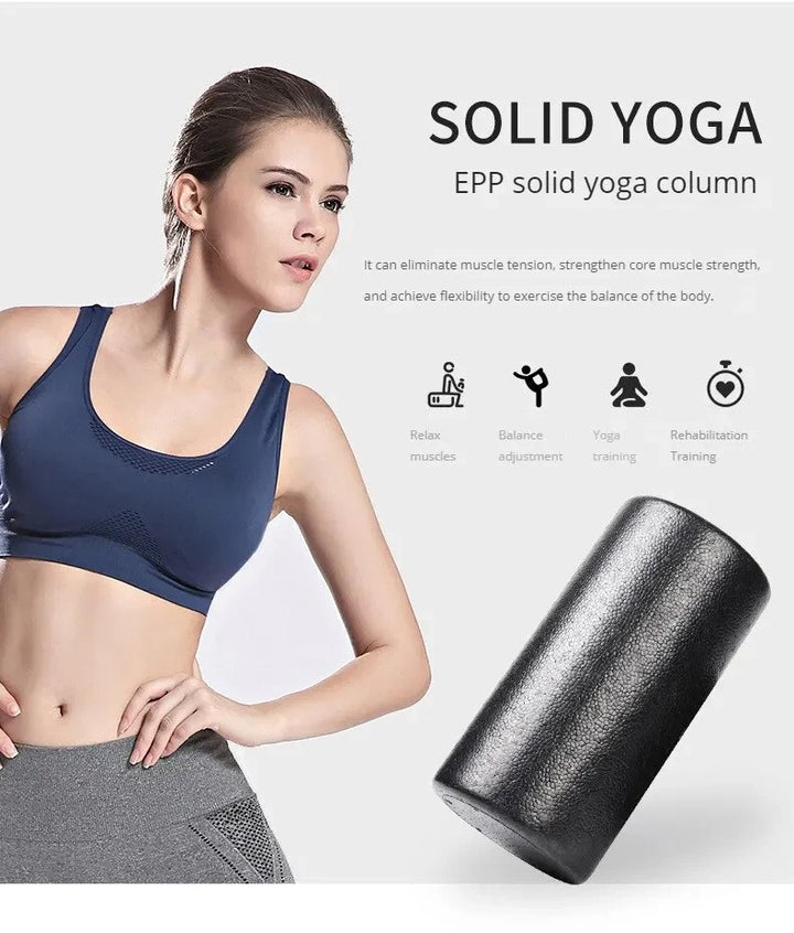Premium High-Density Foam Roller for Back Stretching, Yoga, Pilates & Muscle Recovery, Firm Full-Body Athletic Massage Tool for Post-Workout Flexibility, Deep Tissue Therapy, 36x6 inch