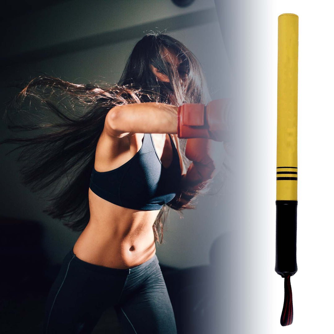 Premium Boxing Training Stick – PU Leather Kicking Practice Pad for Speed & Agility – Focus Target Sticks for Kickboxing, Taekwondo & Boxing – Lightweight, Shock-Absorbing, Portable