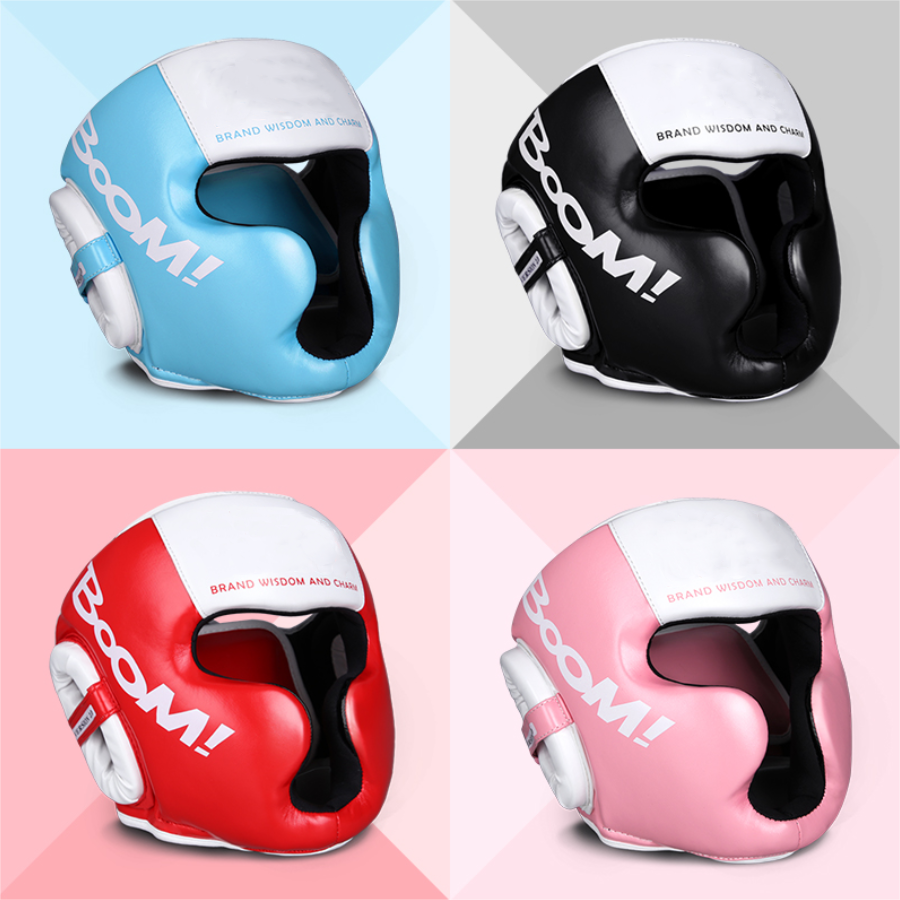 Premium Kickboxing Helmet – MMA Headgear, Karate, Muay Thai, Boxing, Sanda Training Protection for Adults & Kids, Adjustable, Comfortable & Durable