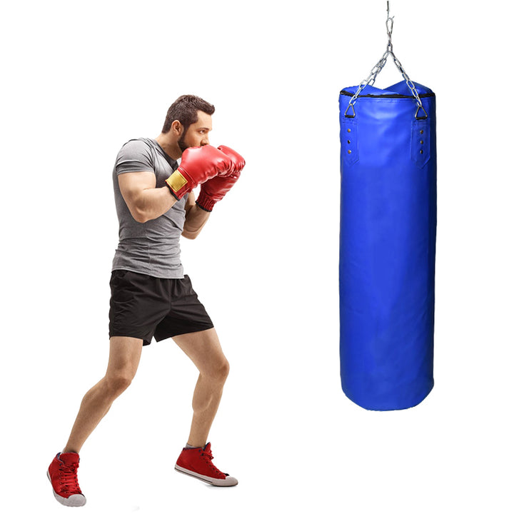 Premium Boxing Sandbag – High-Quality PU Punching Bag for Adult Practice – Durable Taekwondo, Karate & Thai Boxing Training – Includes Strong Metal Chain, Zipper Seal & Multiple Sizes