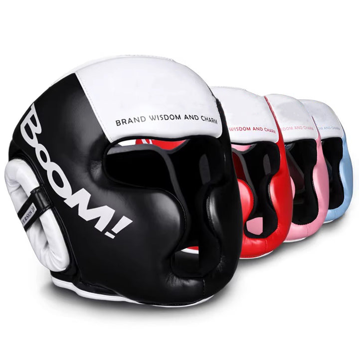 Premium Kickboxing Helmet – MMA Headgear, Karate, Muay Thai, Boxing, Sanda Training Protection for Adults & Kids, Adjustable, Comfortable & Durable