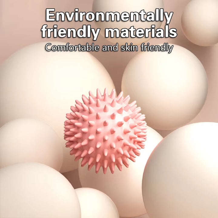 Premium PVC Spiky Massage Ball for Trigger Point Therapy, Pain Relief, and Plantar Fasciitis Treatment, 6cm Hedgehog Massage Ball for Foot & Hand Muscle Recovery