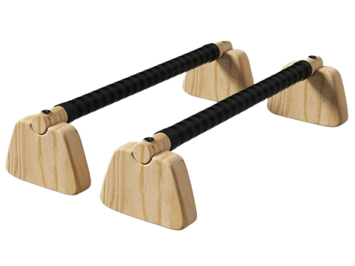 Premium Wooden Push-up Bars – Beech Wood Pull Up Stand Handles for Home Fitness, Calisthenics Exercise Equipment, Non-slip 