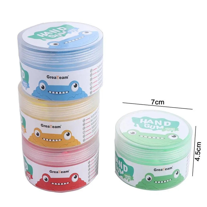 Premium Stress Relief Hand Putty Set – 4 Pcs Soft & Stretchy Silicone Therapy Putty for Finger Training, Decompression, and Children's Gifts – Non-Sticky, Bounceable & Durable - StrengthXPhysiotherapy