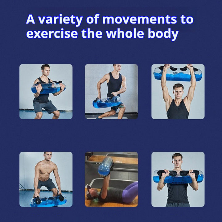 Premium Fitness Aqua Water Bag – Adjustable Weight Training Bag for Bodybuilding & Home Gym – Durable PVC, Inflatable Lifting