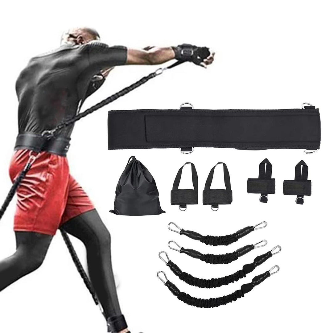 Premium Boxing Resistance Band Set – Leg Strength & Agility Training Strap System for MMA, Muay Thai, Boxing, Basketball & Fitness – Adjustable, High-Quality Resistance Bands for Explosive Power - StrengthXPhysiotherapy