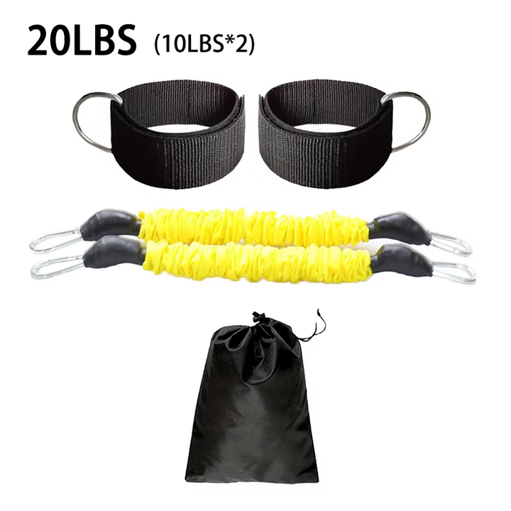 Premium Boxing Resistance Band Set – Leg Strength & Agility Training Strap System for MMA, Muay Thai, Boxing, Basketball & Fitness – Adjustable, High-Quality Resistance Bands for Explosive Power - StrengthXPhysiotherapy