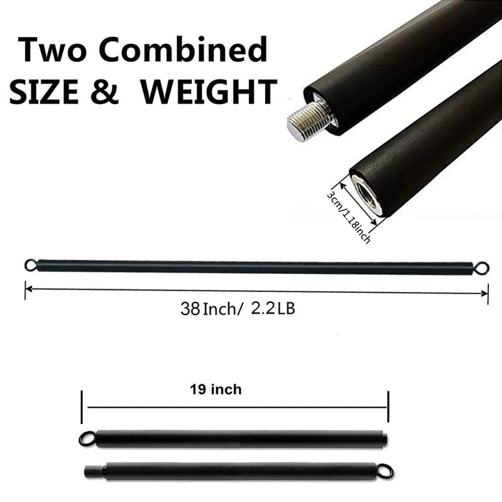 Premium Pilates Stick – Adjustable Yoga Exercise Bar for Strength Training, Home Gym Kit, Muscle Workout Equipment,