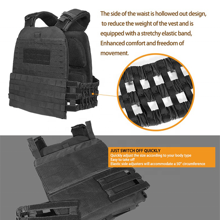 Premium Tactical Hunting Vest for Men – Camouflage Plate Carrier, 900D Outdoor Sports Fitness, Weighted Training Vest,