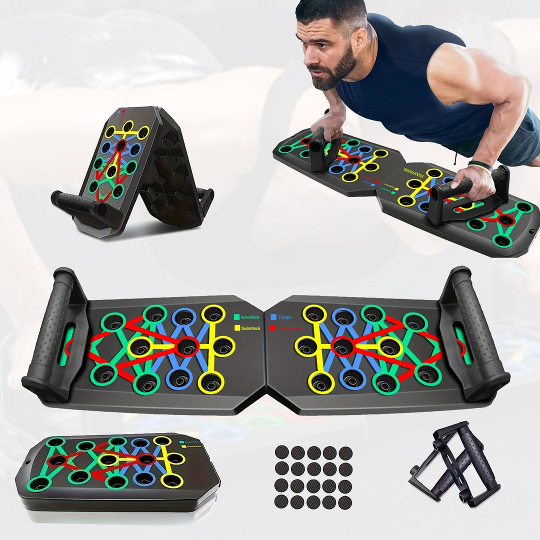 Premium Push-up Board Set – Portable Multifunctional Fitness Equipment for Chest, Abs, Arms & Back Training, Foldable, 