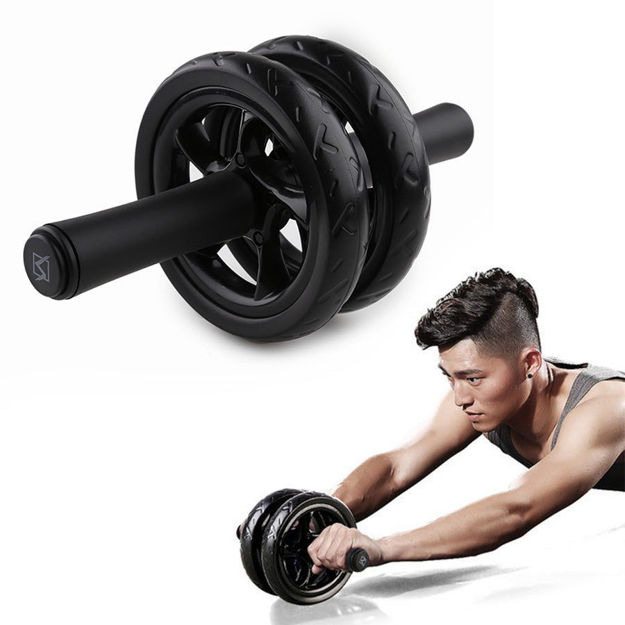 Premium Ab Roller Wheel for Core & Abdominal Strength Training - No Noise, Durable ABS & EVA Material, Includes Mat for