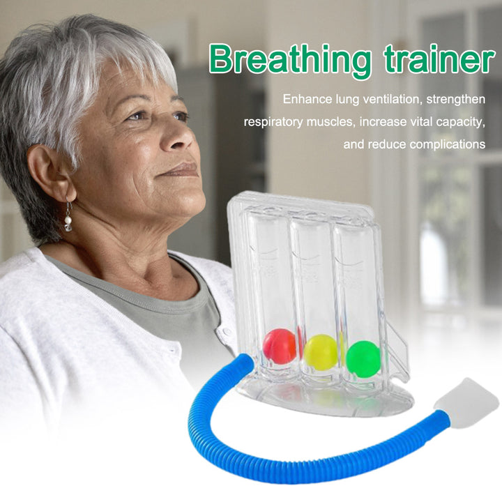 Premium Breathing Exerciser – 3-Ball Lung Function Trainer for Respiratory Health, Improve Lung Capacity & Prevent Mucus 