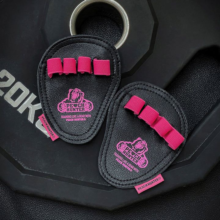 Premium Cowhide Weightlifting Gloves for Men & Women - Fitness Gym Grip Pads with 4 Finger Loop, Hand Palm Protection for 