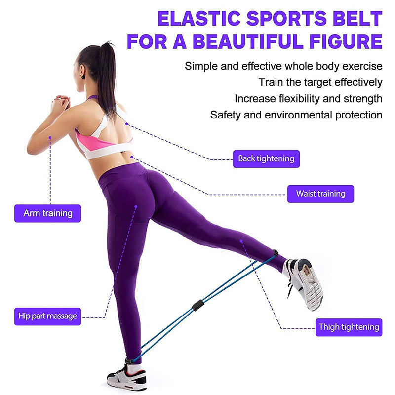 Premium Pedal Resistance Band – Multifunctional Arm, Leg, and Abdominal Trainer for Weight Loss, Bodybuilding, and Full-Body