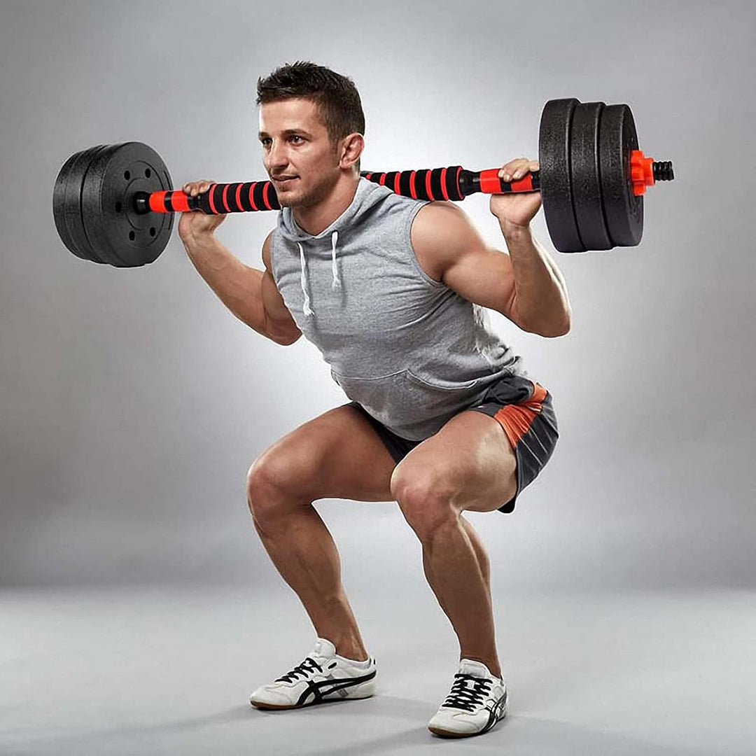 Premium Dumbbell Connecting Rod – Dumbbell Extender Bar for Weightlifting, 1 Inch / 25mm Bars, Steel Construction, Foam Grip for Secure Hold, 40cm Length, Easy Barbell Conversion for Strength Training