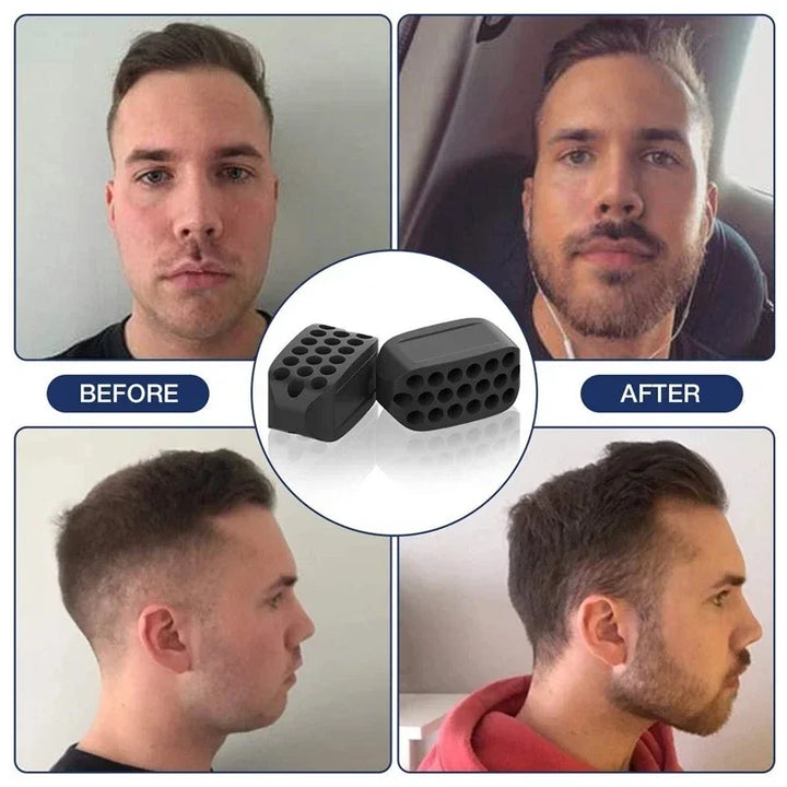 Premium Silicone Jawline Exerciser – Facial Toner & Neck Muscle Trainer – Chew Ball for Jaw, Chin, Cheek, & Tongue Exercise