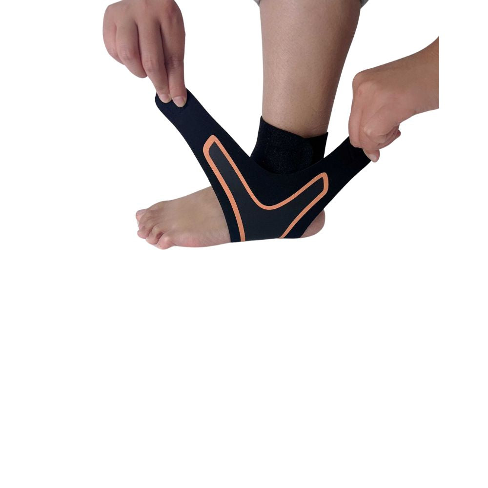 Premium Adjustable Ankle Brace - Compression Support Strap for Pain Relief, Elastic Ankle Guard for Basketball and Sports 