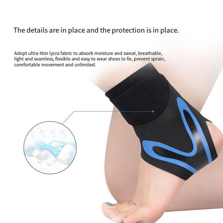 Premium Adjustable Ankle Brace - Compression Support Strap for Pain Relief, Elastic Ankle Guard for Basketball and Sports 